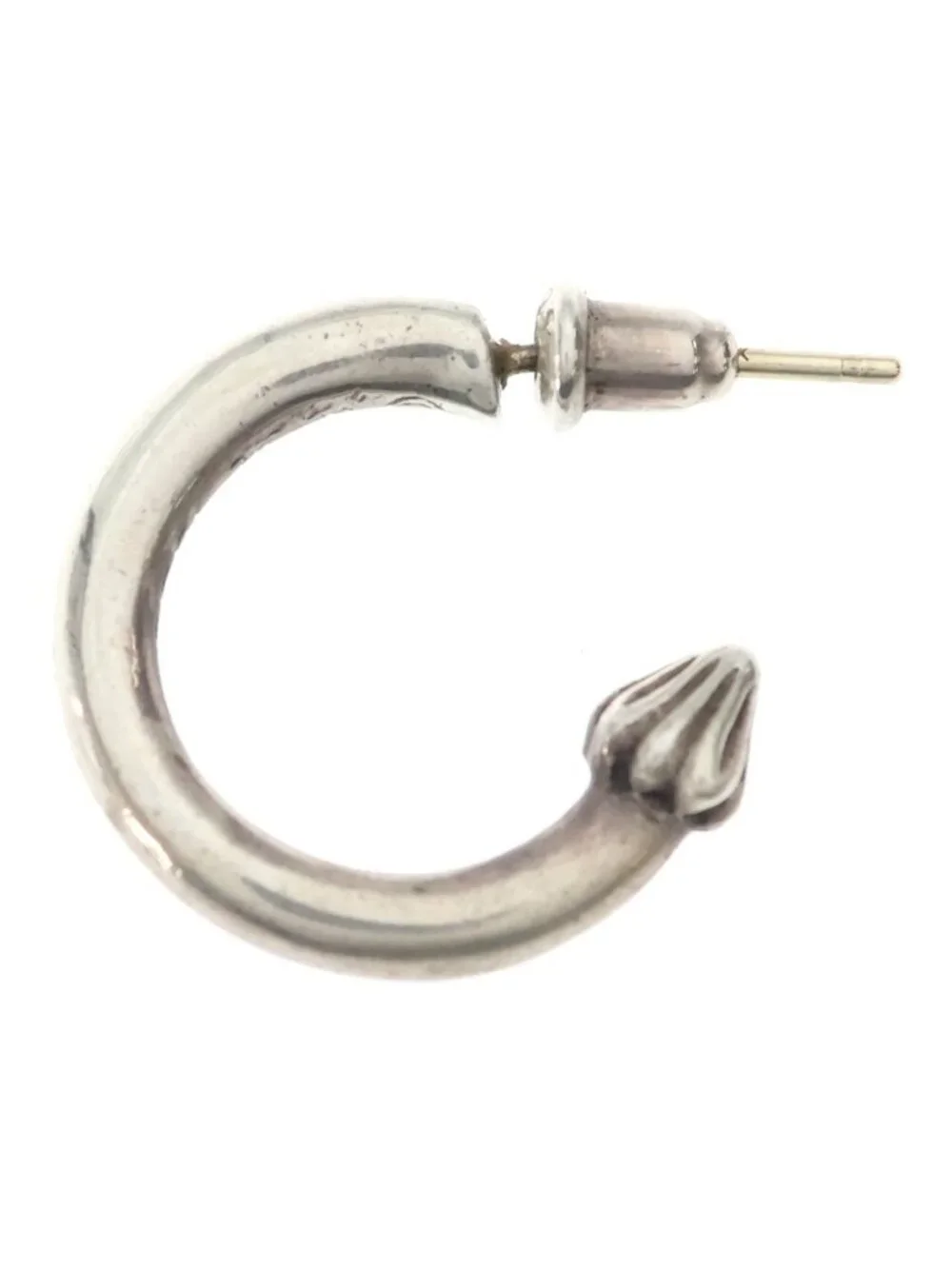 Chrome Hearts Hoop Plain Earrings Silver